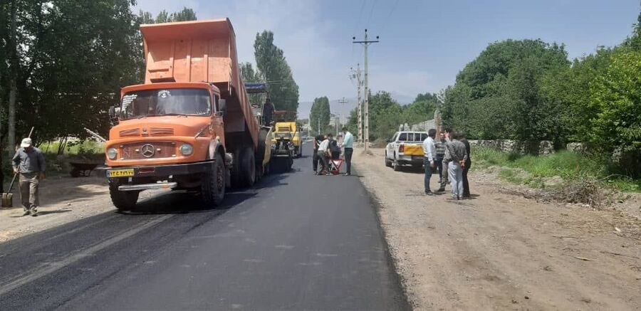اجرای روکش آسفالت محور روستایی پسک – بدلان شهرستان خوی