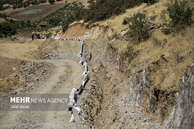 گازرسانی به مناطق صعب‌العبور مرزی در کردستان